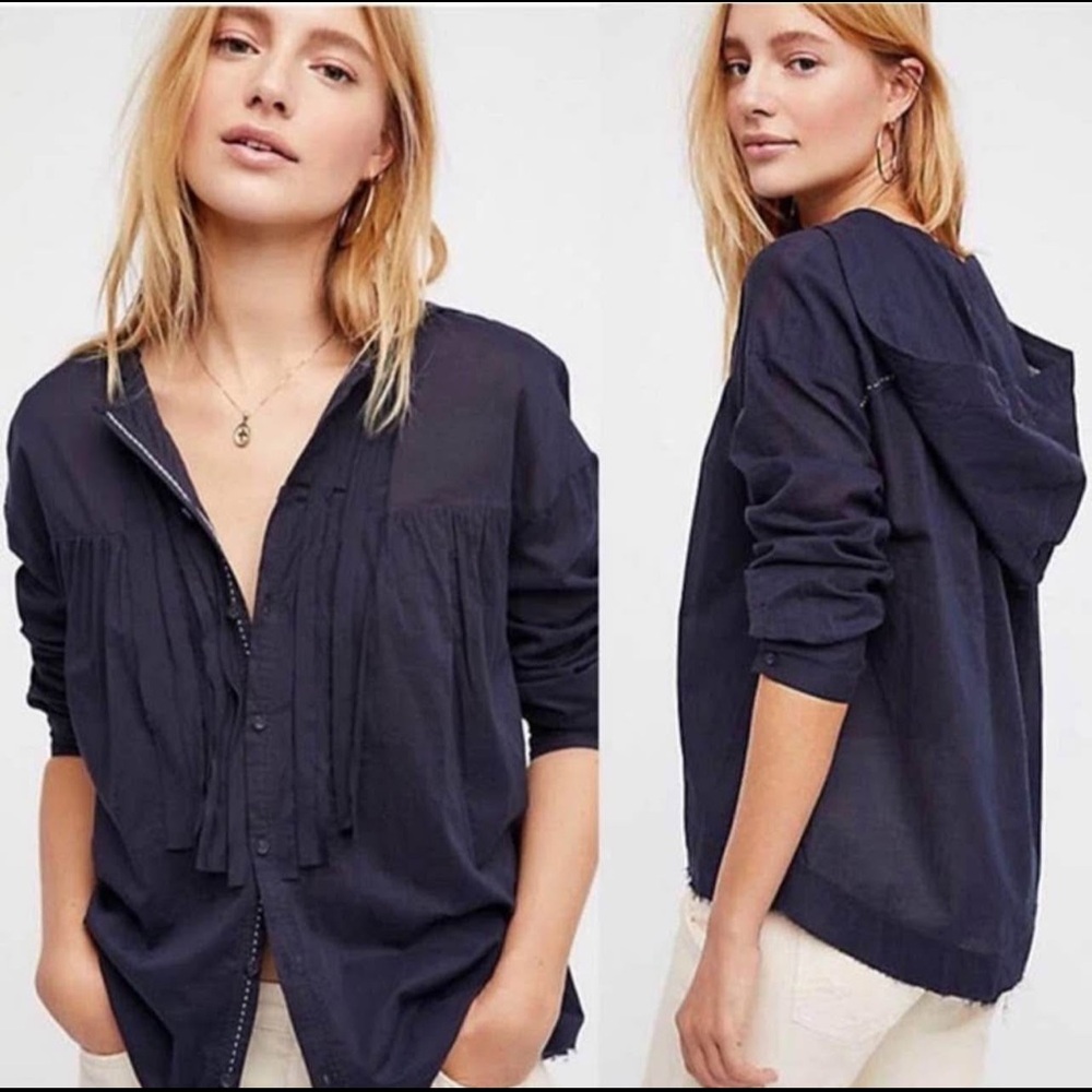 Free People Breezy Buttondown top